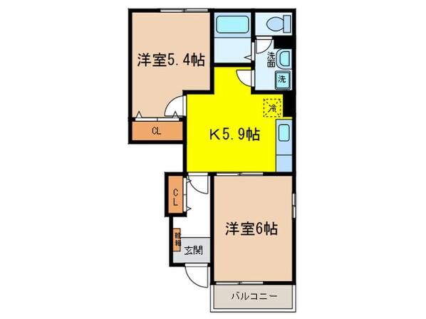 ヴェローナの物件間取画像